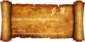 Jamnitzky Magdolna névjegykártya